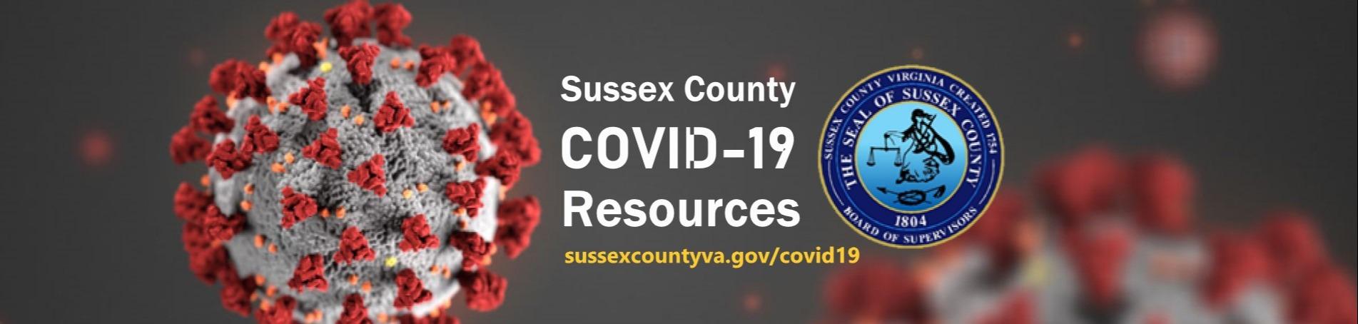 Sussex County, Virginia COVID-19 Resources Cover